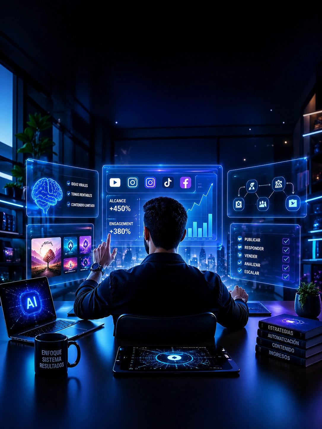 “SISTEMA DIGITAL 10X: CREA, DISEÑA Y AUTOMATIZA CON IA” - Sistema completo para crear contenido, diseñarlo y automatizarlo con IA. Genera ideas, publica más rápido y convierte en ventas.