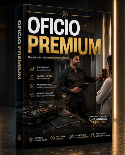 OFICIO PREMIUM - Convertí tu oficio en un servicio premium y aprendé a cobrar más.