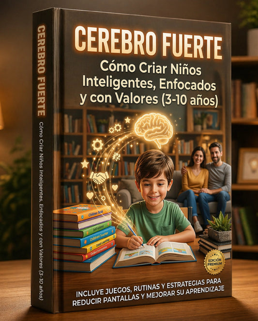 CEREBRO FUERTE: Cómo Criar Niños Inteligentes, Enfocados y con Valores (3-10 años)”