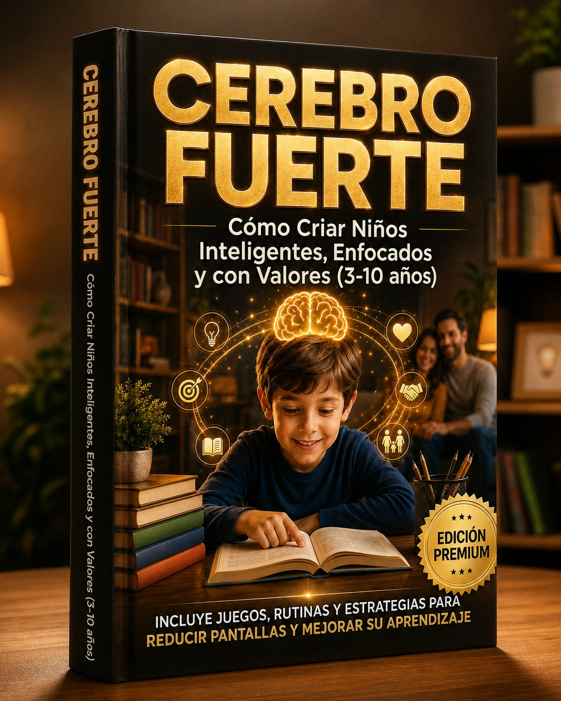 CEREBRO FUERTE: Cómo Criar Niños Inteligentes, Enfocados y con Valores (3-10 años)”