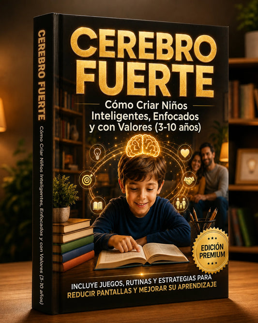 CEREBRO FUERTE: Cómo Criar Niños Inteligentes, Enfocados y con Valores (3-10 años)”