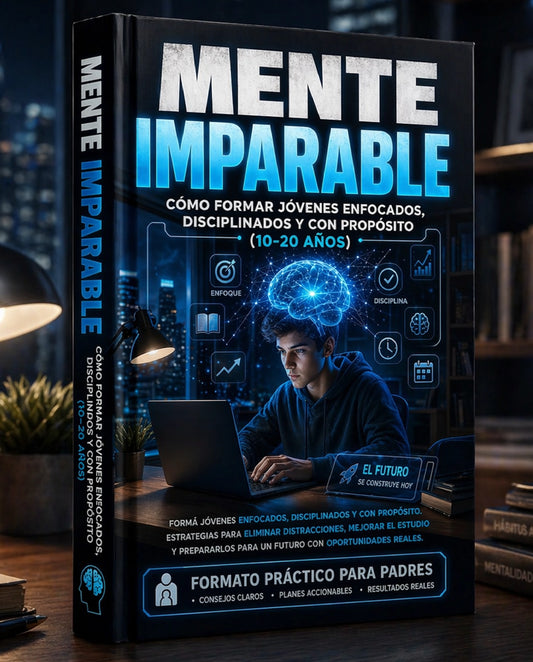 “MENTE IMPARABLE: Cómo Formar Jóvenes Enfocados, Disciplinados y con Propósito (10-20 años)”