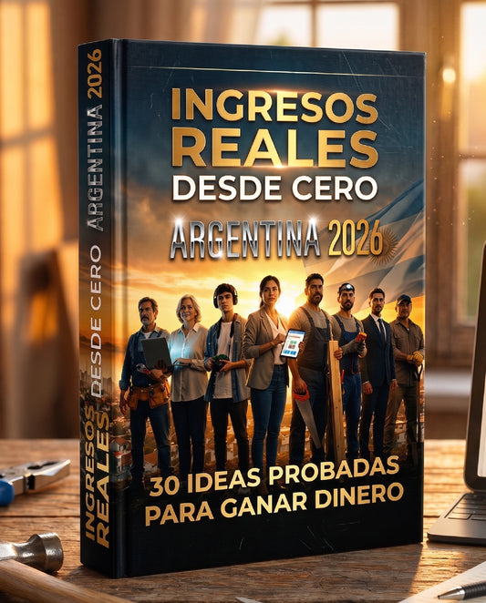 INGRESOS REALES 2026 - Guía práctica para empezar desde cero y generar dinero en la Argentina actual.