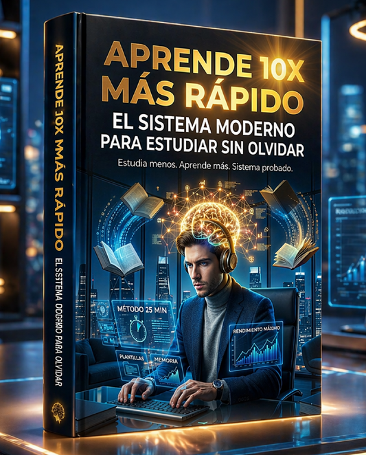 “Aprende 10X Más Rápido: El Sistema Moderno para Estudiar sin Olvidar”