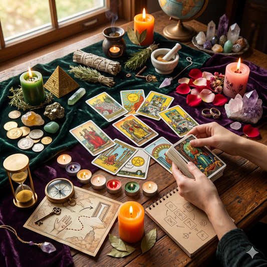MANIFESTAR CON TAROT "Método para usar las cartas para atraer lo que deseas con claridad y poder"